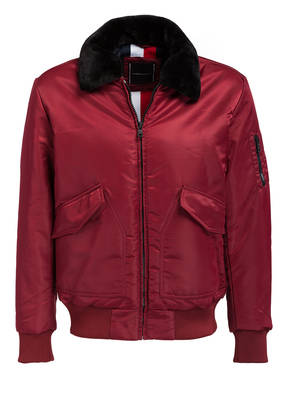 TOMMY HILFIGER Blouson mit Kunstpelzbesatz