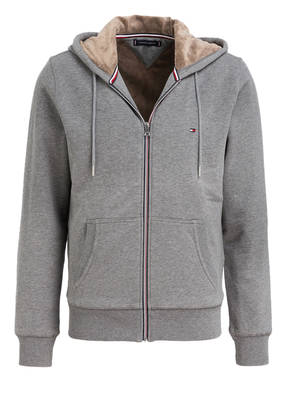 TOMMY HILFIGER Sweatjacke mit Teddyfellfutter