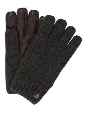 Marc O'Polo Handschuhe mit Lederbesatz