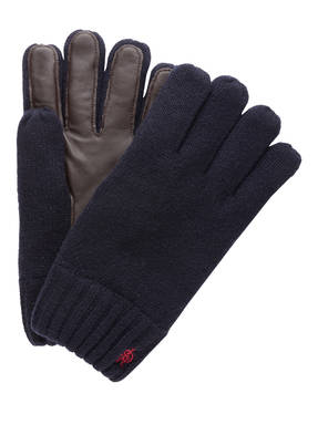 Marc O'Polo Handschuhe mit Lederbesatz