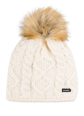 Eisbär Mütze MIRELLA mit Kunstpelzbommel