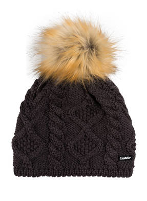 Eisbär Mütze MIRELLA mit Kunstpelzbommel
