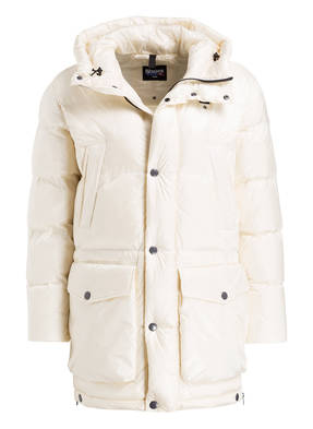 Blauer Daunenparka