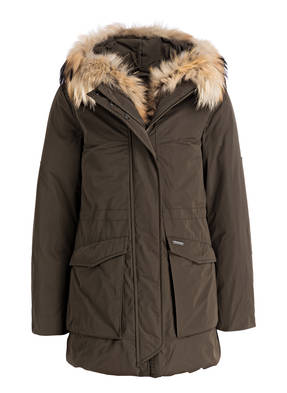 WOOLRICH Daunenparka mit Echtpelzbesatz