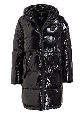 Blauer Oversized-Daunenmantel
