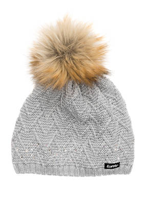 Eisbär Mütze ISABELLA mit Kunstpelzbommel
