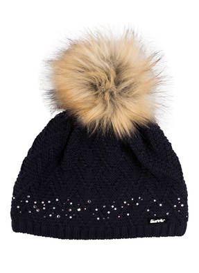 Eisbär Mütze ISABELLA mit Kunstpelzbommel