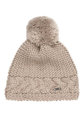 CAPO Mütze FLORA POM mit Teddyfell-Bommel