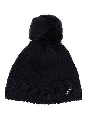 CAPO Mütze FLORA POM mit Teddyfell-Bommel