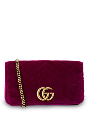 GUCCI Samt-Umhängetasche GG MARMONT