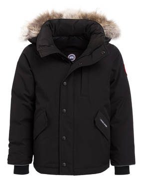 CANADA GOOSE Daunenjacke LOGAN mit Echtpelzbesatz