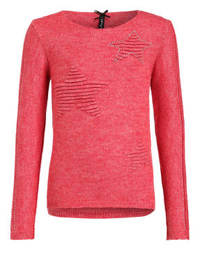 KEY LARGO Pullover mit Schmucksteinbesatz