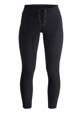 HUE Leggings in Velourslederoptik