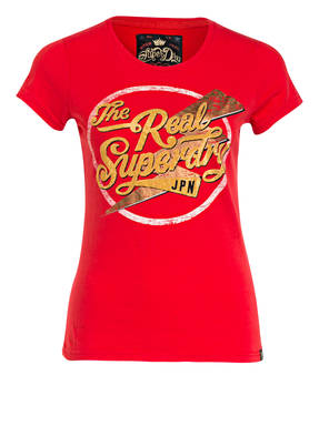 Superdry T-Shirt mit Schmucksteinbesatz