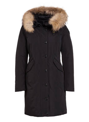 Blauer Daunenparka