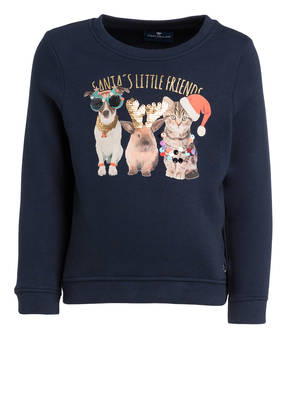 TOM TAILOR Sweatshirt mit Paillettenbesatz