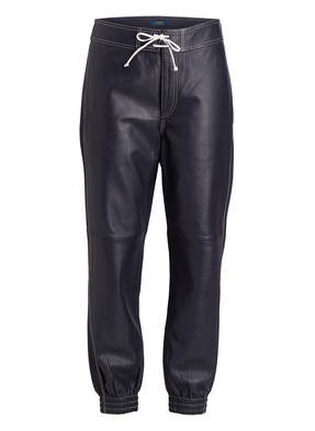 POLO RALPH LAUREN 7/8-Lederhose im Jogging-Stil