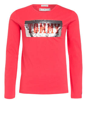TOMMY HILFIGER Sweatshirt mit Paillettenbesatz