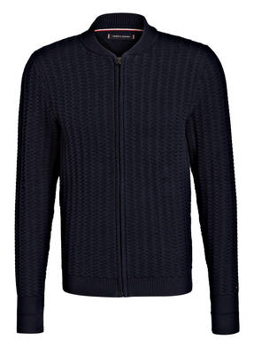 TOMMY HILFIGER Strickjacke in Strukturstrick