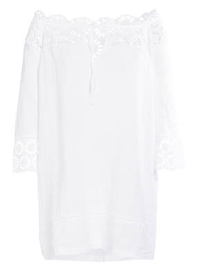120%lino Leinentunika mit Stickereien