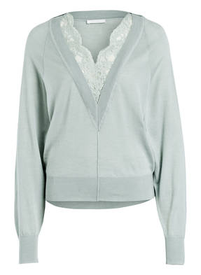 Chloé Pullover mit Spitzenbesatz