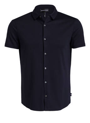EMPORIO ARMANI Jersey-Halbarm-Hemd Slim Fit