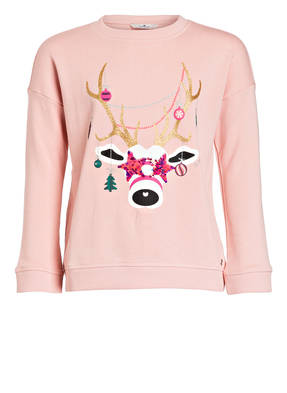TOM TAILOR Sweatshirt mit Paillettenbesatz