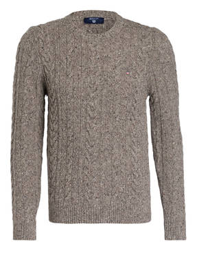 GANT Pullover mit Zopfmuster