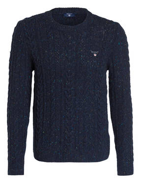 GANT Pullover mit Zopfmuster