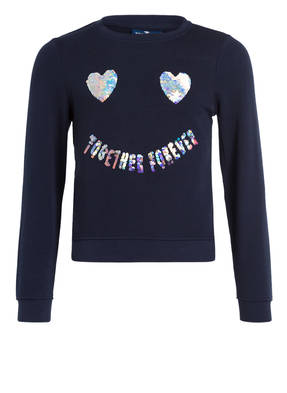 TOM TAILOR Sweatshirt mit Paillettenbesatz