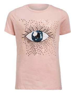 name it T-Shirt mit Paillettenbesatz
