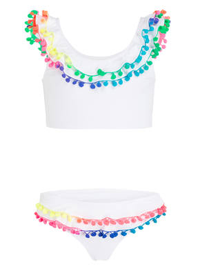 PILYQ Bustier-Bikini mit Pompons
