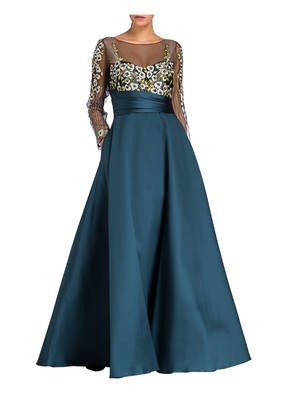 MARCHESA NOTTE Abendkleid mit Stickereien