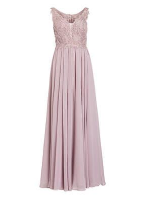 unique Abendkleid mit Schmucksteinbesatz