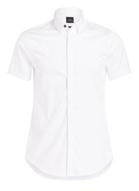 ARMANI EXCHANGE Halbarm-Hemd Slim Fit mit verdeckter Knopfleiste