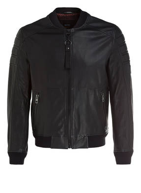 BOSS Lederjacke JERFORATE