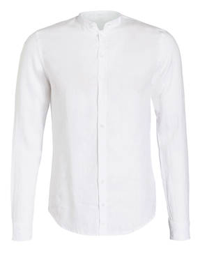 Q1 Manufaktur Leinenhemd René Slim Fit mit Stehkragen