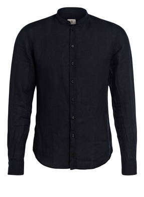Q1 Manufaktur Leinenhemd René Slim Fit mit Stehkragen
