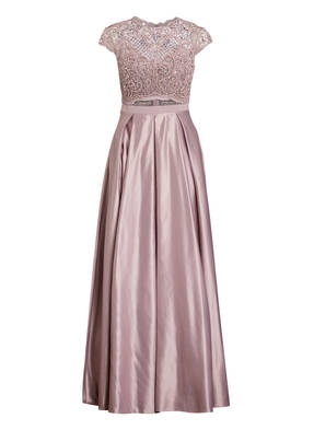 unique Abendkleid mit Strasssteinen und Stola