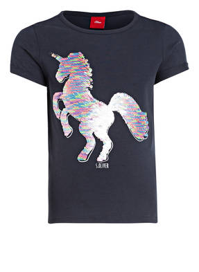 s.Oliver T-Shirt mit Wendepailletten