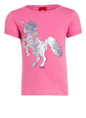 s.Oliver T-Shirt mit Wendepailletten