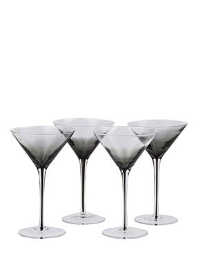BROSTE COPENHAGEN 4er-Set Martinigläser SMOKE