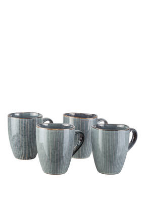BROSTE COPENHAGEN 4er-Set Henkelbecher NORDIC SEA