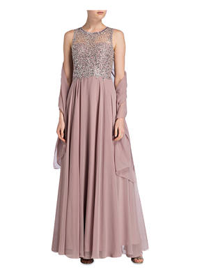 unique Abendkleid mit Stola