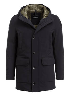 Blauer Daunenparka