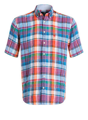 FYNCH-HATTON Halbarm-Leinenhemd Comfort Fit