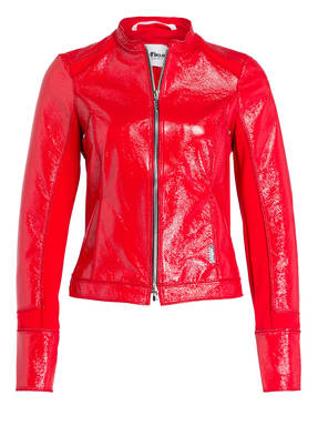 AIRFIELD Bikerjacke in Lackleder-Optik