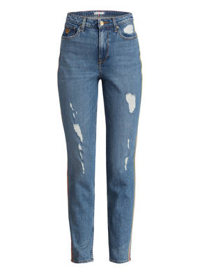 TOMMY HILFIGER Destroyed Jeans mit Galonstreifen