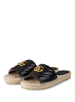 GUCCI Pantoletten im Espadrilles-Stil