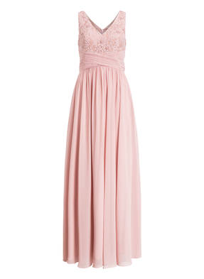 MASCARA Abendkleid mit Perlenbesatz und Stola